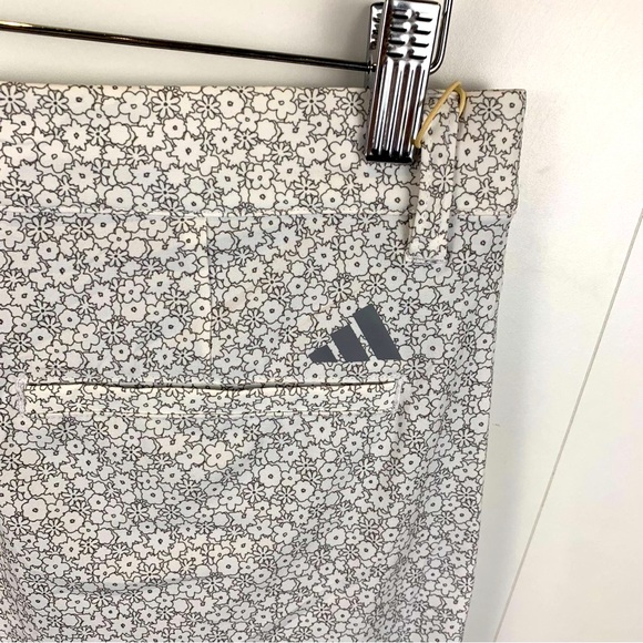 NWT adidas Golf Shorts Ultra Floral Print White Heather Grey Men's 32 Preppy - Picture 5 of 8